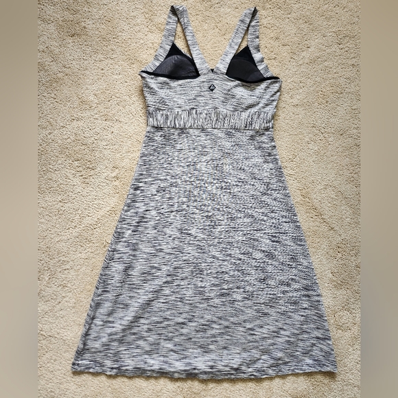 PRANA Sweetheart Neck Empire Waist Gray Casual Sundress Women's Size XSmall - Picture 2 of 8